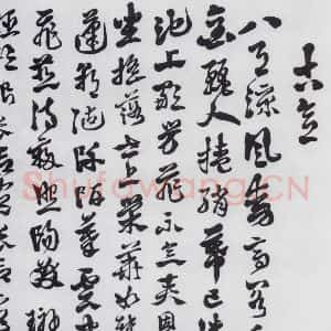 明代 徐渭 行书《徐渭书王翰诸人诗五首(10)》毛笔书法行书作品图片欣赏