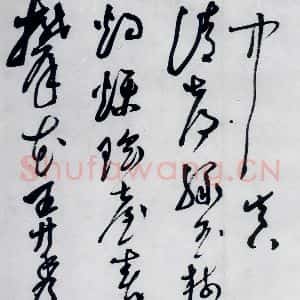 明代 陈淳 草书《陈淳书李白诗五首(11)》毛笔书法草书作品图片欣赏