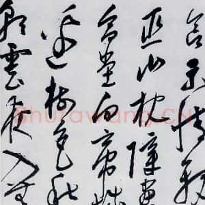 明代 陈淳 草书《陈淳书李白诗五首(14)》毛笔书法草书作品图片欣赏