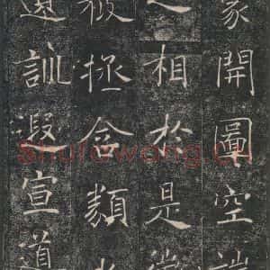 唐代 褚遂良 楷书《雁塔圣教序 之十一》毛笔书法楷书作品图片欣赏