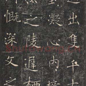 唐代 褚遂良 楷书《雁塔圣教序 之十六》毛笔书法楷书作品图片欣赏