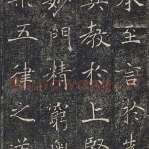 唐代 褚遂良 楷书《雁塔圣教序 之二十一》毛笔书法楷书作品图片欣赏