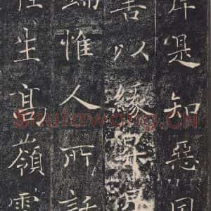 唐代 褚遂良 楷书《雁塔圣教序 之二十五》毛笔书法楷书作品图片欣赏
