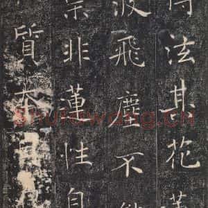 唐代 褚遂良 楷书《雁塔圣教序 之二十六》毛笔书法楷书作品图片欣赏