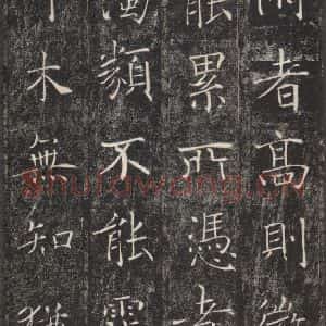唐代 褚遂良 楷书《雁塔圣教序 之二十七》毛笔书法楷书作品图片欣赏