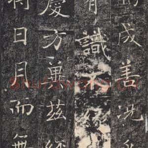 唐代 褚遂良 楷书《雁塔圣教序 之二十八》毛笔书法楷书作品图片欣赏