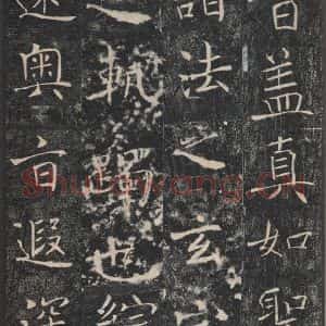唐代 褚遂良 楷书《雁塔圣教序 之三十二》毛笔书法楷书作品图片欣赏