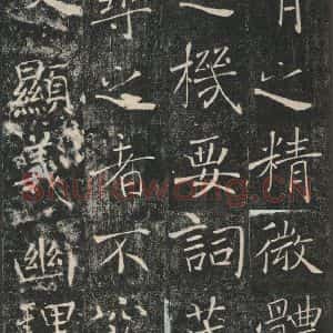 唐代 褚遂良 楷书《雁塔圣教序 之三十三》毛笔书法楷书作品图片欣赏