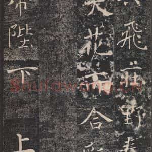 唐代 褚遂良 楷书《雁塔圣教序 之三十八》毛笔书法楷书作品图片欣赏