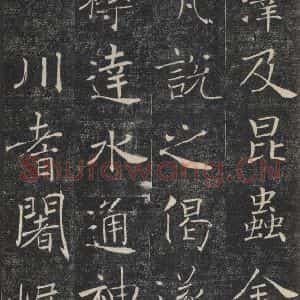 唐代 褚遂良 楷书《雁塔圣教序 之四十》毛笔书法楷书作品图片欣赏