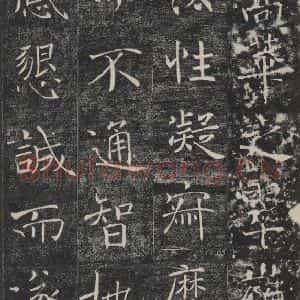 唐代 褚遂良 楷书《雁塔圣教序 之四十一》毛笔书法楷书作品图片欣赏