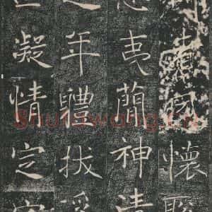 唐代 褚遂良 楷书《雁塔圣教序 之四十四》毛笔书法楷书作品图片欣赏