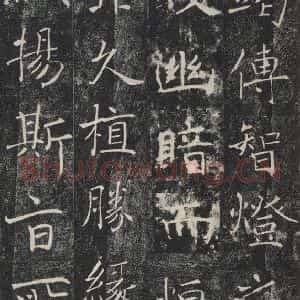 唐代 褚遂良 楷书《雁塔圣教序 之四十九》毛笔书法楷书作品图片欣赏