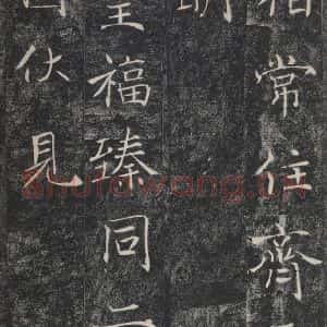 唐代 褚遂良 楷书《雁塔圣教序 之五十》毛笔书法楷书作品图片欣赏
