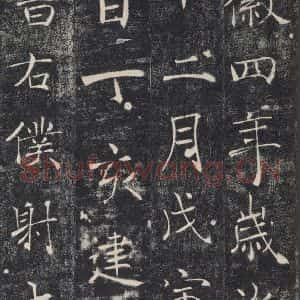 唐代 褚遂良 楷书《雁塔圣教序 之五十三》毛笔书法楷书作品图片欣赏