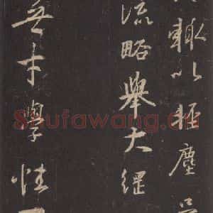 东晋 王羲之 行书《集字圣教序 之三十八》毛笔书法行书作品图片欣赏