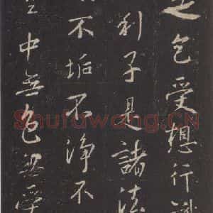 东晋 王羲之 行书《集字圣教序 之四十二》毛笔书法行书作品图片欣赏