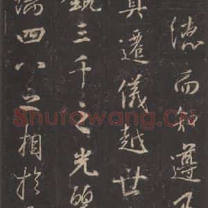东晋 王羲之 行书《集字圣教序 之八》毛笔书法行书作品图片欣赏