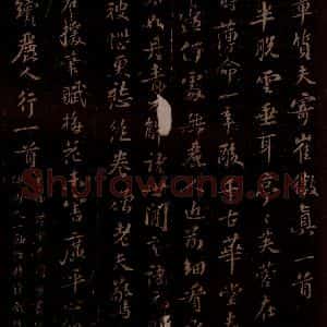 宋代 苏轼《章质夫寄崔徽真一首,续丽人行一首之一》毛笔书法作品图片欣赏