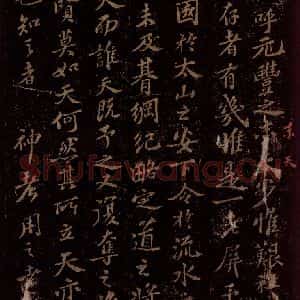 宋代 苏轼《故赠太师追封温国公司马光安葬祭文之一》毛笔书法作品图片欣赏