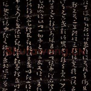 无名人 草书《唯识论注 之四》毛笔书法草书作品图片欣赏
