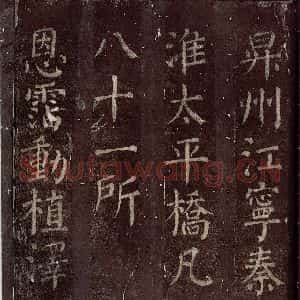唐代 颜真卿 楷书《碑阴记 之二十八》毛笔书法楷书作品图片欣赏