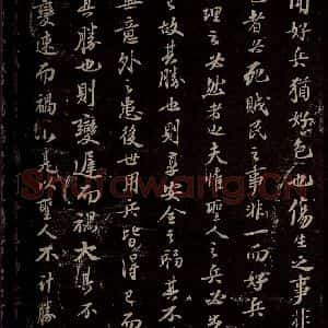 宋代 苏轼 楷书《代张方平谏用兵书 之一》毛笔书法楷书作品图片欣赏