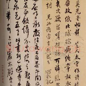 清代 徐渭仁 草书《英光堂米帖·题跋 之五》毛笔书法草书作品图片欣赏
