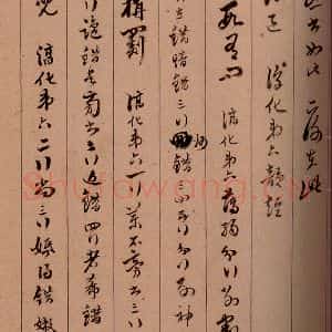 清代 杨宜治 草书《澄清堂帖·题跋 之九》毛笔书法草书作品图片欣赏