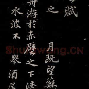 北宋 苏轼《赤壁赋之一》毛笔书法作品图片欣赏