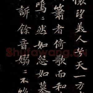 北宋 苏轼《赤壁赋之四》毛笔书法作品图片欣赏
