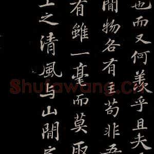 北宋 苏轼《赤壁赋之十一》毛笔书法作品图片欣赏