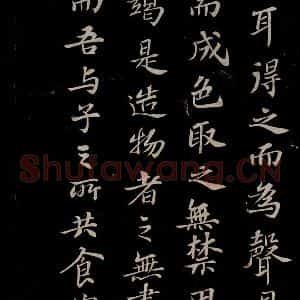 北宋 苏轼《赤壁赋之十二》毛笔书法作品图片欣赏