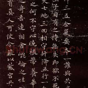 宋代 宋高宗 小楷《临黄庭经 之五》毛笔书法小楷作品图片欣赏