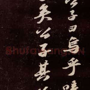 宋代 苏轼 行书《洞庭春色赋 之十一》毛笔书法行书作品图片欣赏