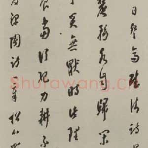 民国 罗振玉 草书《草书轴》毛笔书法草书作品图片欣赏