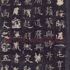 唐代 虞世南 楷书《孔子庙堂碑 之十四》毛笔书法楷书作品图片欣赏