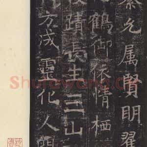 唐代 褚遂良 楷书《孟法师碑 之二十二》毛笔书法楷书作品图片欣赏