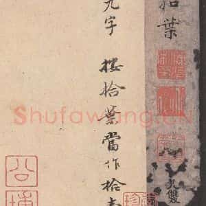 唐代 褚遂良 楷书《孟法师碑 之二十三》毛笔书法楷书作品图片欣赏