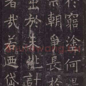 唐代 褚遂良 楷书《孟法师碑 之三》毛笔书法楷书作品图片欣赏
