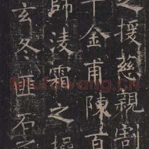 唐代 褚遂良 楷书《孟法师碑 之九》毛笔书法楷书作品图片欣赏