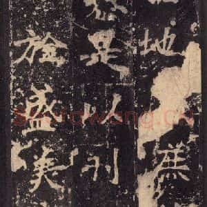 北魏 楷书《张猛龙碑 之三十六》毛笔书法楷书作品图片欣赏