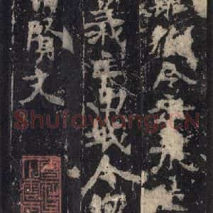 北魏 楷书《张猛龙碑 之五十一》毛笔书法楷书作品图片欣赏