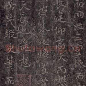 唐代 褚遂良 楷书《古树赋·哀册 之十九》毛笔书法楷书作品图片欣赏