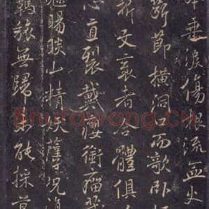 唐代 褚遂良 楷书《古树赋·哀册 之五》毛笔书法楷书作品图片欣赏