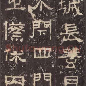 汉代 韦荫 篆《张迁碑 之十九》毛笔书法篆作品图片欣赏