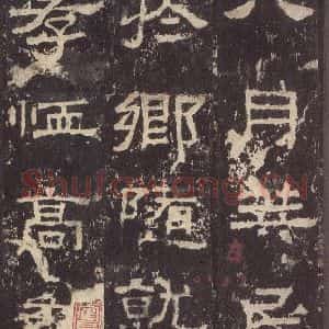 汉代 韦荫 篆《张迁碑 之二十》毛笔书法篆作品图片欣赏