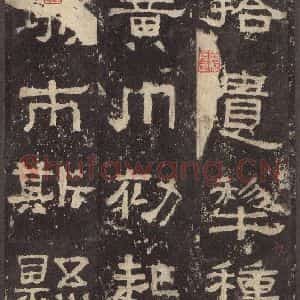 汉代 韦荫 篆《张迁碑 之二十一》毛笔书法篆作品图片欣赏