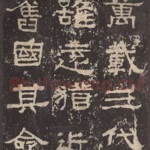 汉代 韦荫 篆《张迁碑 之二十八》毛笔书法篆作品图片欣赏