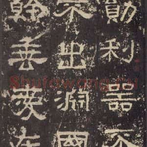 汉代 韦荫 篆《张迁碑 之三十一》毛笔书法篆作品图片欣赏